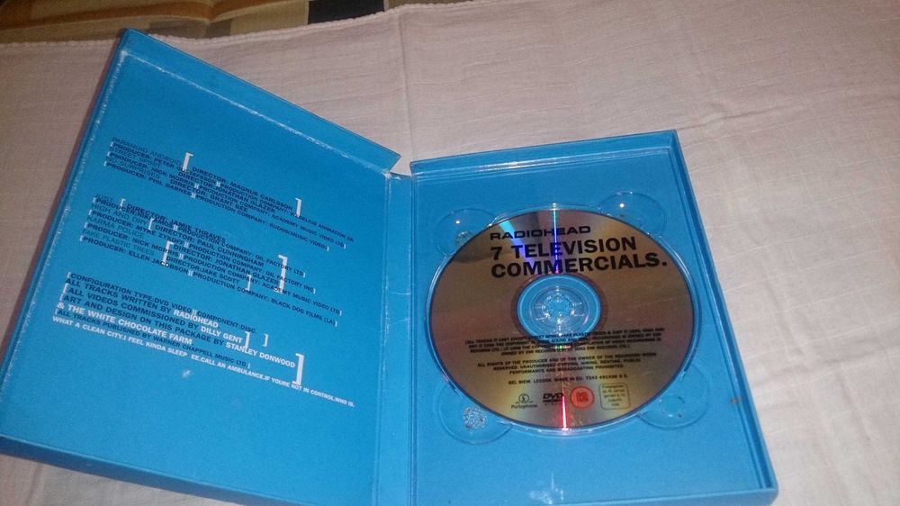 radiohead (7 television commercials) dvd raro