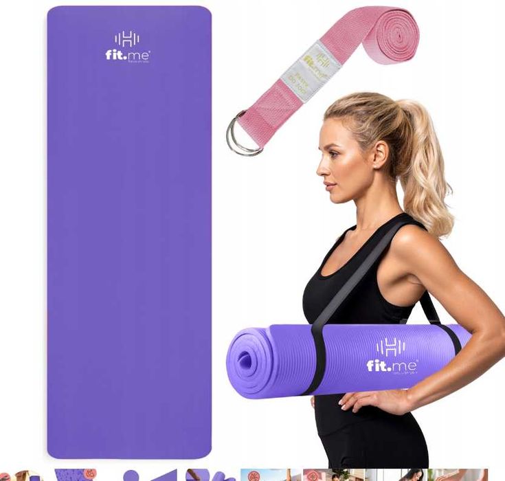 mata do ćwiczeń joga fitness miękka gruba 1,5 CM KARIMATA DUŻA FIT.ME