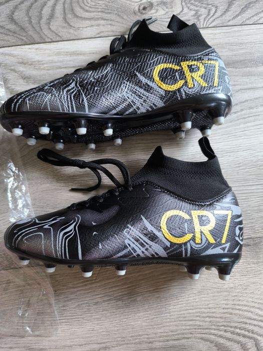 R.37 CR7 korki ze skarpetą wysokie czarne