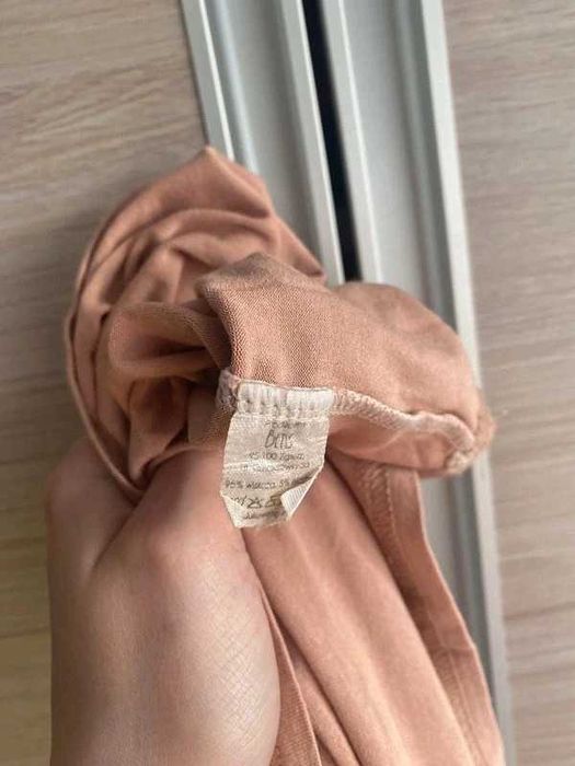 Wiskozowa bluzka z falbanką brudny róż Betis XL/XXL 42/44