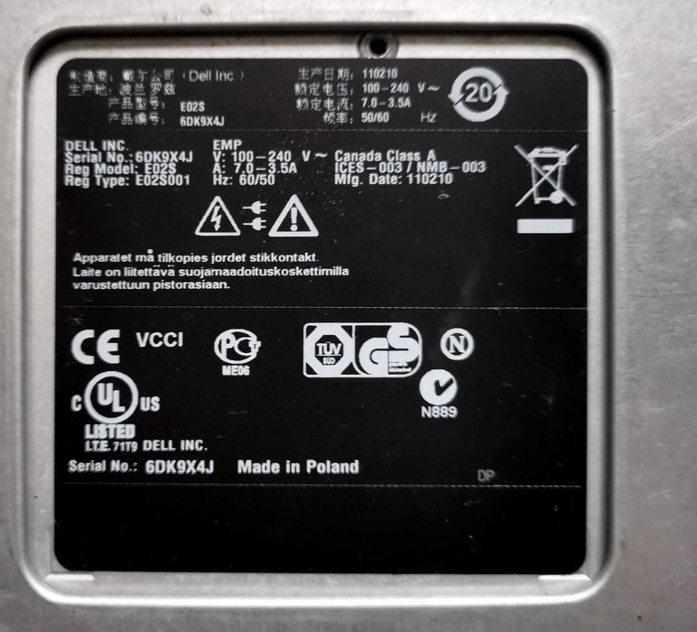 Serwer Dell PowerEdge R710 Intel xeon e5506 Sprawny Gwarancja