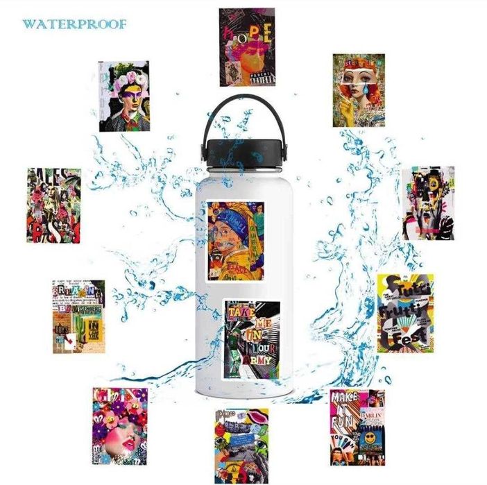 Наклейки стикеры Современное искусство и граффити 50 шт.