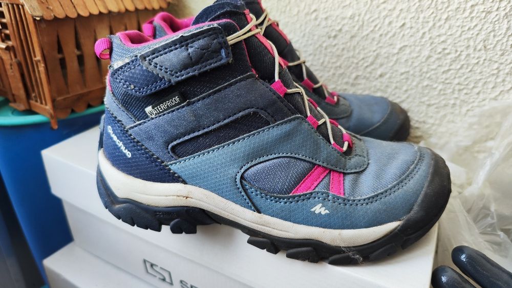 Botas caminhada menina impremiaveis
