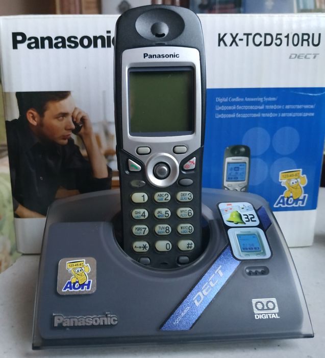 Стильный, офисный радиотелефон Panasonic KX-TCD510RU