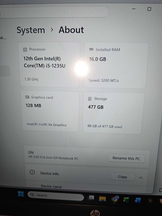Laptop HP I5 12Th Gen, Super Condition.