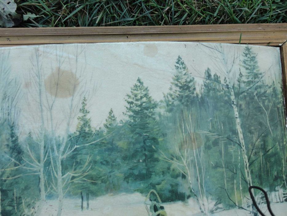 Картина.Репродукція.Мужик на санях.