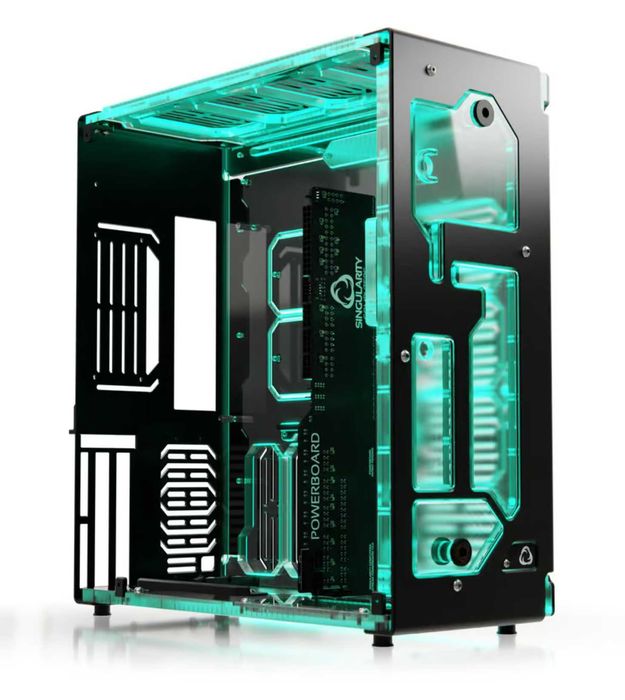 Singularity Computers Stream-S ITX - kompaktowa obudowa - chłodzenie wodne