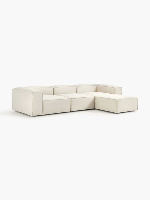 Sofa modułowa z pufem Lennon (4-osobowa) (Westwing)