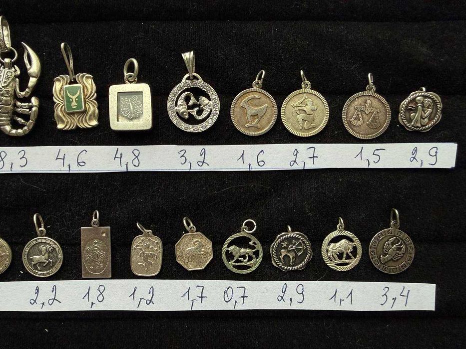 підвіски кулони -срібло (2)