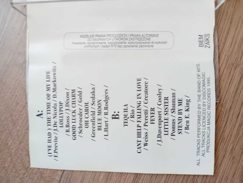 Sprzedam  60s/90s band hity