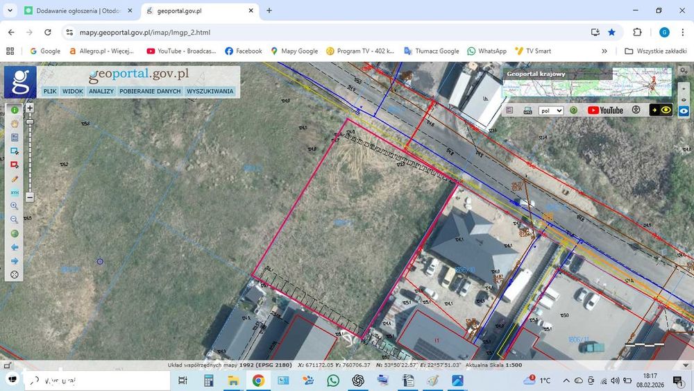 Działka budowlana 1556 m² | pełne media | Augustów, ul. Włościańska