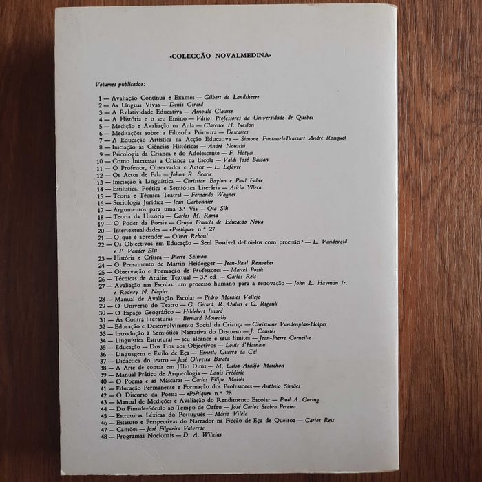 Técnicas de Análise Textual, Carlos Reis, Livraria Almedina