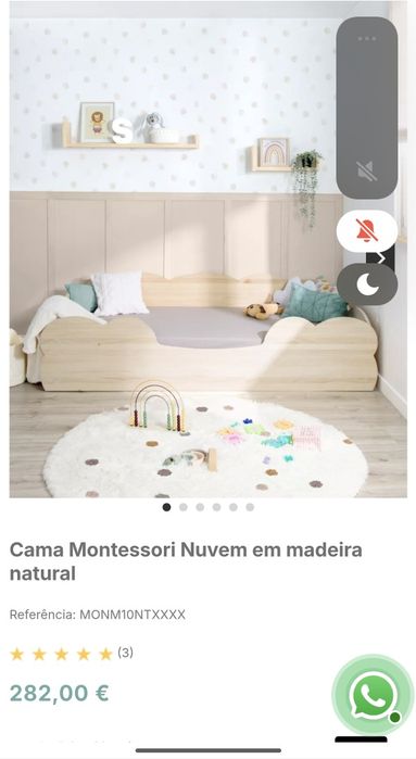 Cama Montessori Nuvem