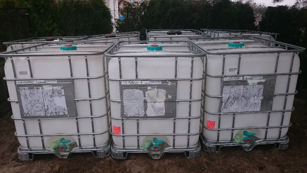 Paletopojemniki Mausery Zbiorniki 1000  CZYSTE PO SPOŻYWCE