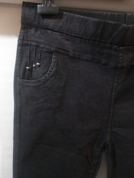 Spodnie mocno uciągliwe Wysoki Stan od 3Xl do  8Xl czarne