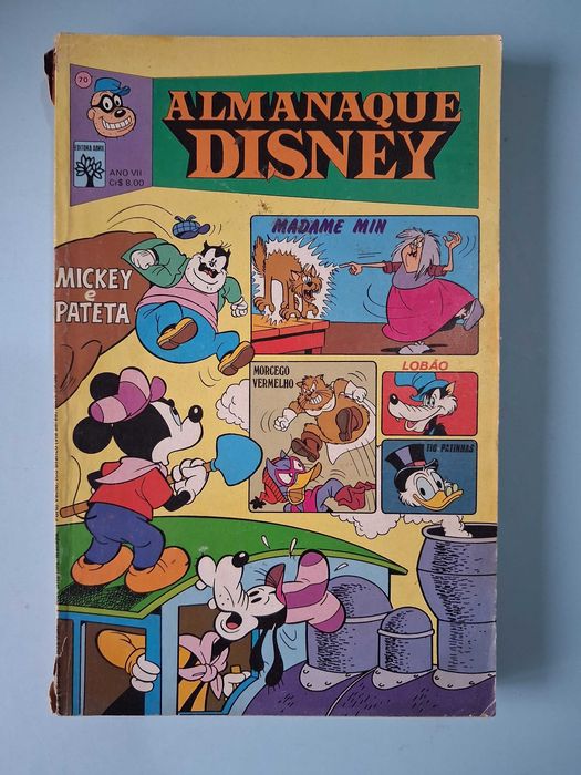 ALMANAQUE DISNEY - Lote de revistas anos 70/80 brasileiras Editora Abril.