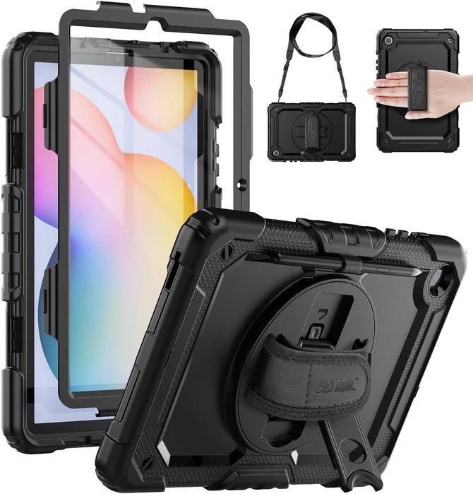 SEYMAC etui pancerne 360 Samsung Galaxy S6 Lite 10,4" obrotowe stojak