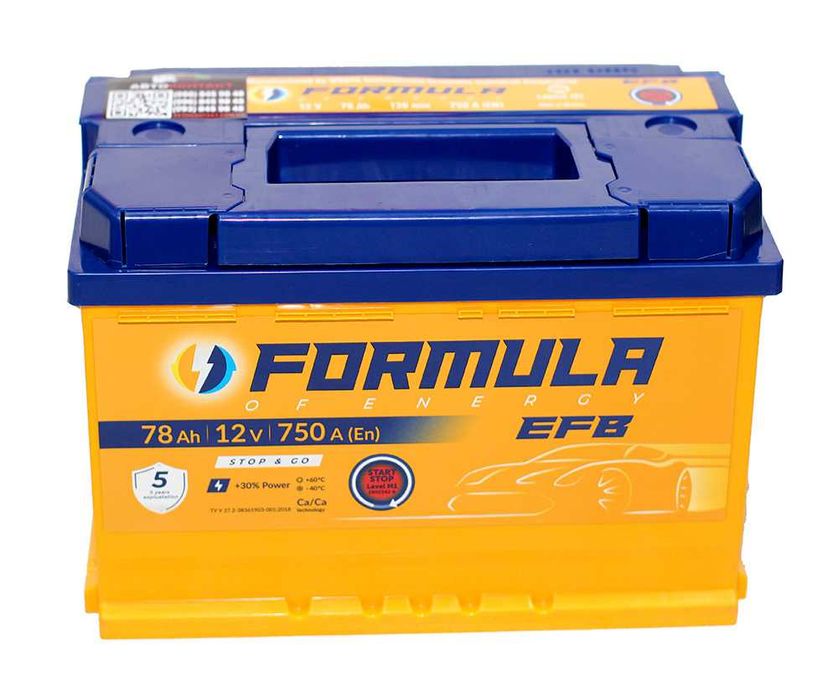 Акумулятори Volthor, Formula та ін.