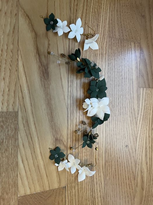 HandMade ozdoba do włosów i kolczyki