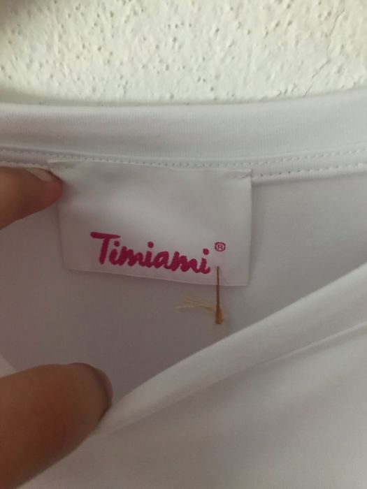 T-shirt nova com etiqueta da timiami excelente qualidade