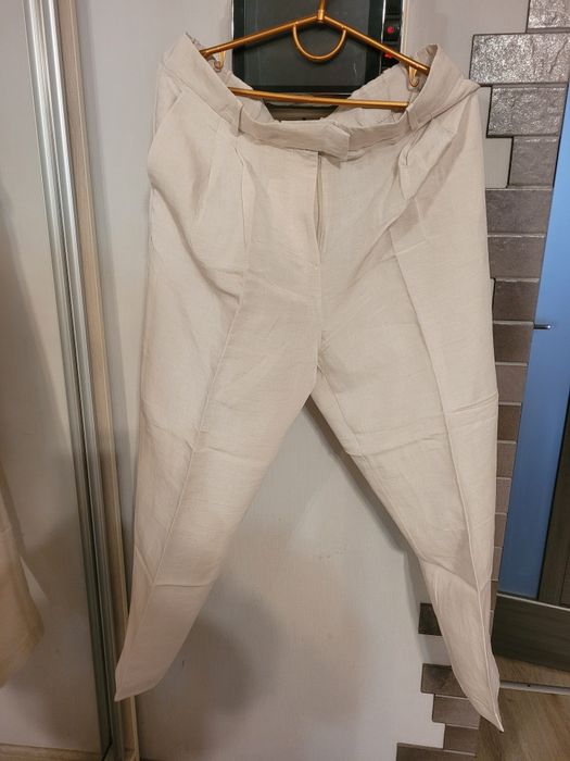 Жіночі льняні брюки Н&М