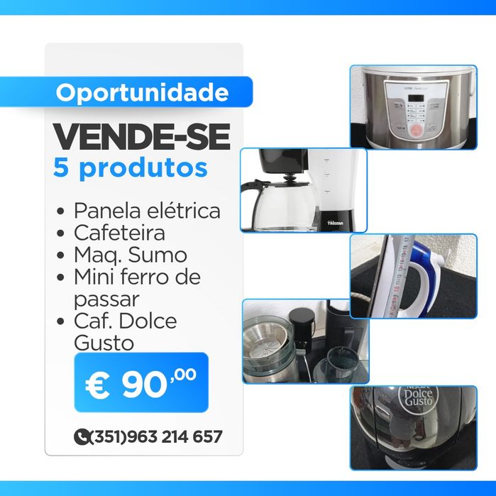Vendo 5 produtos