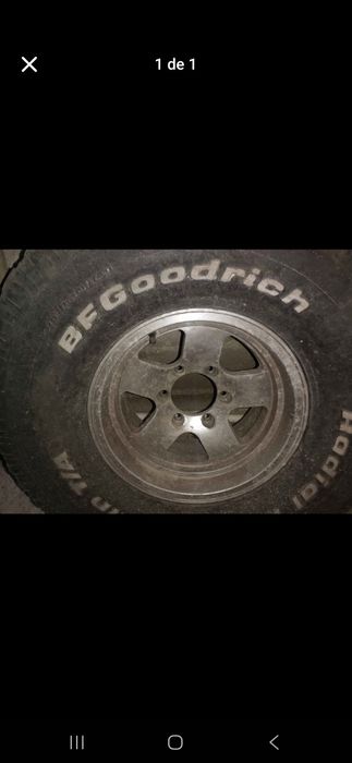 Vendo jantes com pneus 33x12.5x15