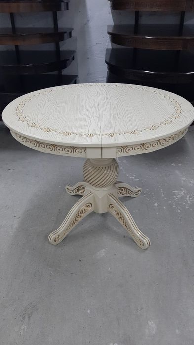 Круглий стіл.Дерев'яний стіл.Розкладний стіл. Стол. Стіл у вітальню.