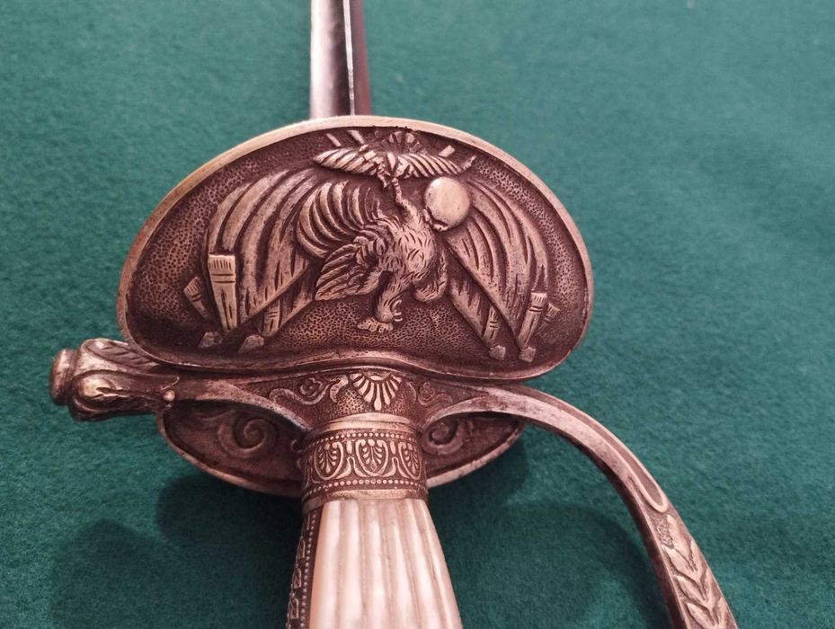 Espada de corte  Francesa de Louis Philippe com cabo de madrepérola