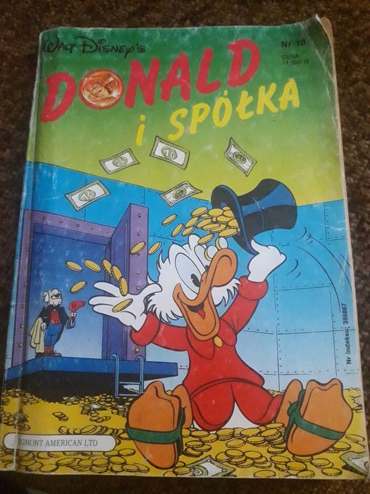 Zabytkowy komiks Kaczor Donald lata 90 ub w