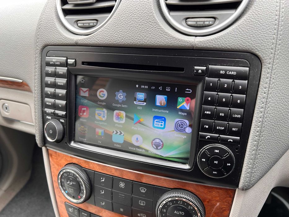 Android магнитола на Mercedes ML W164 GL X164 Андроид автомагнитола ...