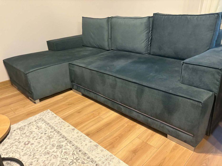 Narożnik AGATA 250x150 szmaragdowy