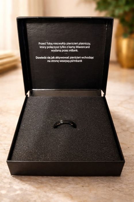Pierścień obrączka płatniczy mBank MasterCard  r.13