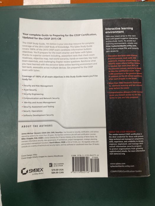 Livro CISSP (ISC)2 Official Study Guide