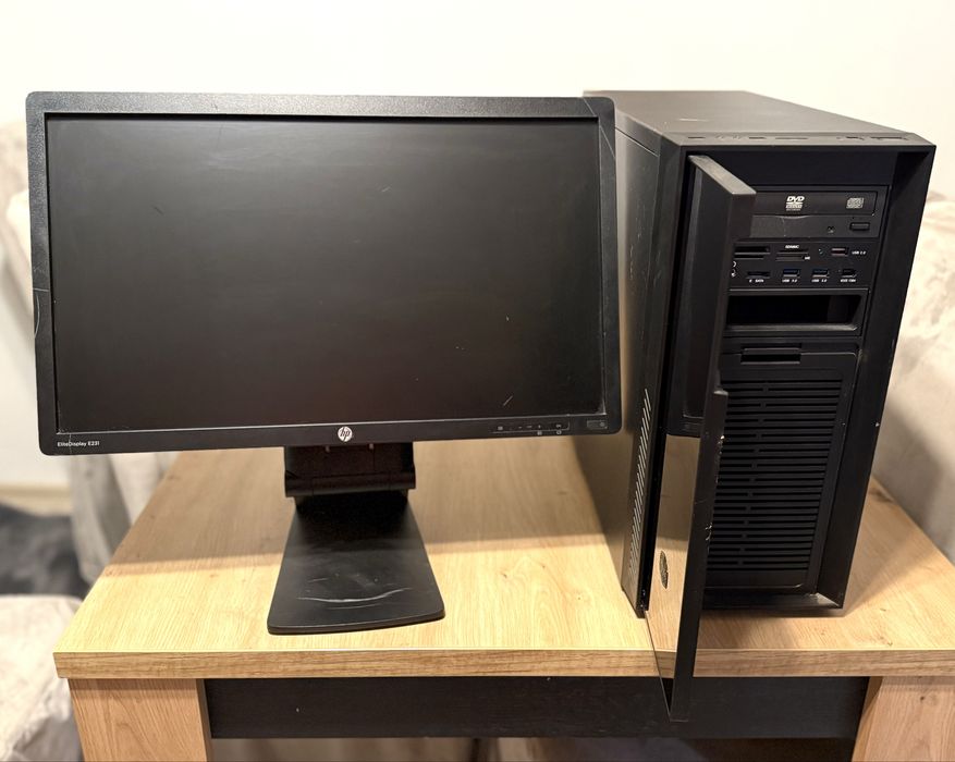 Zestaw komputerowy AMD A10-5800K/16 GB Ram/SSD/Radeon R7+Monitor HP
