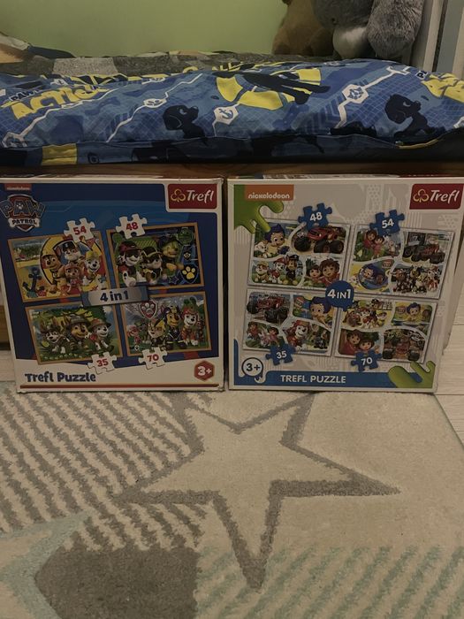 2 opakowania puzzli 4w1 Psi Patrol