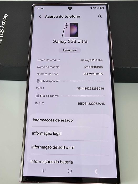 Samsung S23 ultra 512gb. Excelente. Como novo