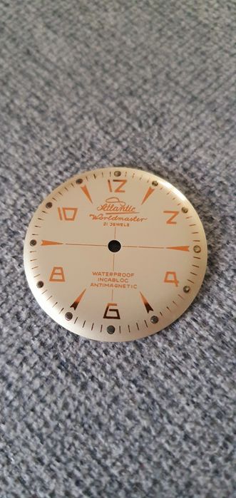 Tarcza Atlantic Worldmaster 21 jewels Incabloc Antimagnetic - 32,36 mm
