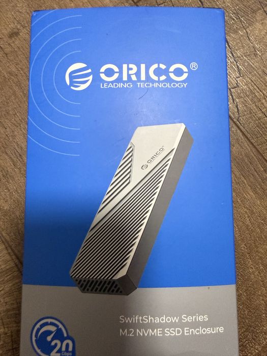 Зовнішня кишеня m2 NVME 20Гбіт/с, ORICO CNM2-G20  M2 USB-C 3.2