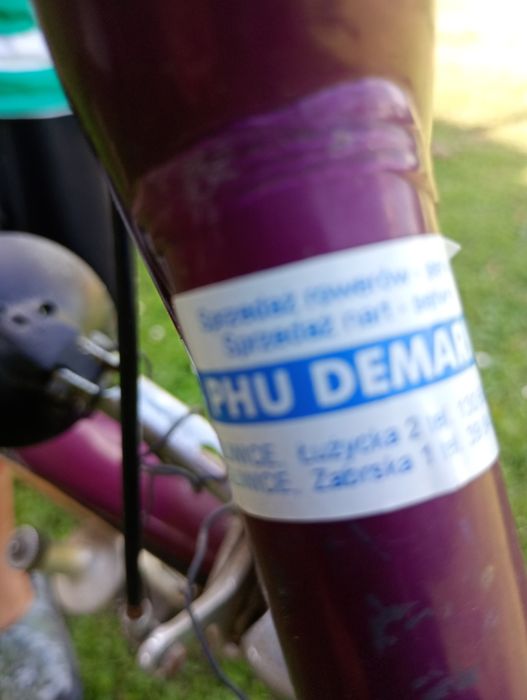 Rower damka z przerzutkami.
