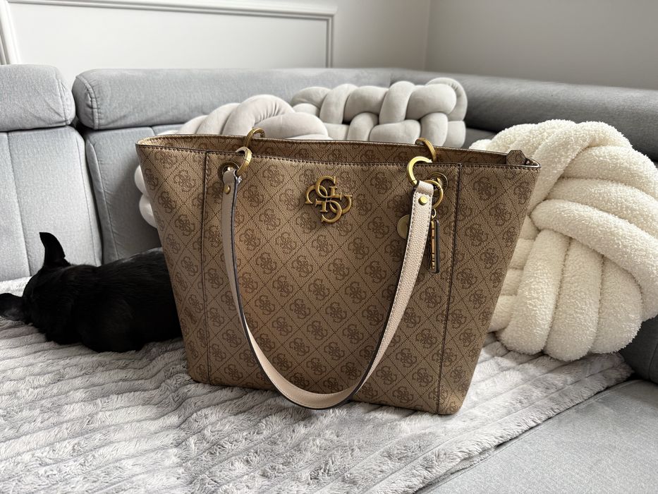 GUESS, noelle elite- Torba shopper - latte