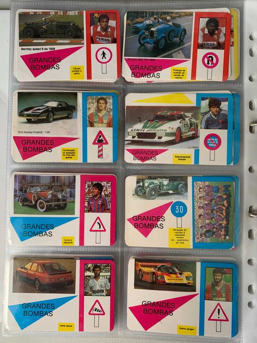 Calendários Antigos de Futebol / Carros - Coleção Grandes Bombas
