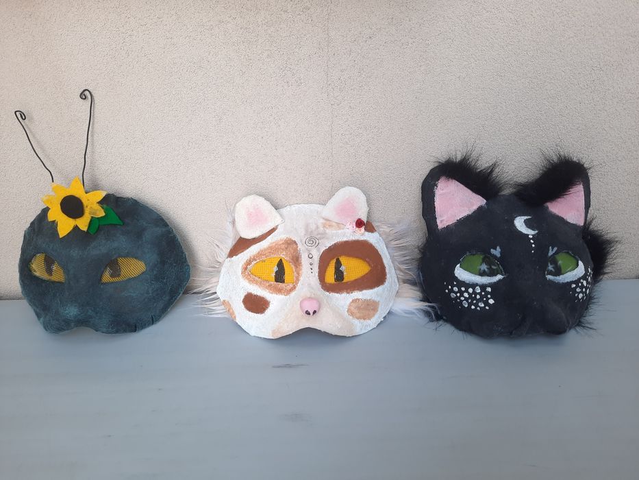 Maski therian kot/kot/mrówka