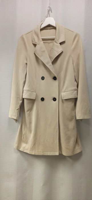 Płaszcz płaszczyk frędzle frędzelki cowboy styl kowbojski M lekki imit