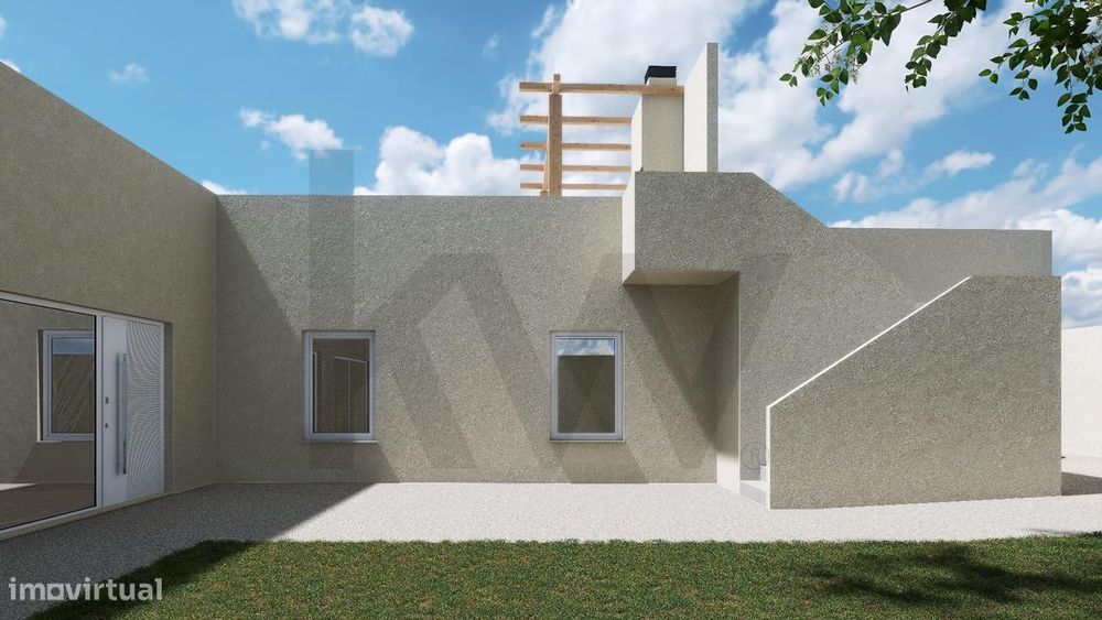 Moradia T2+1 Nova com Piscina, Rooftop e Garagem – Projeto Chave na Mã