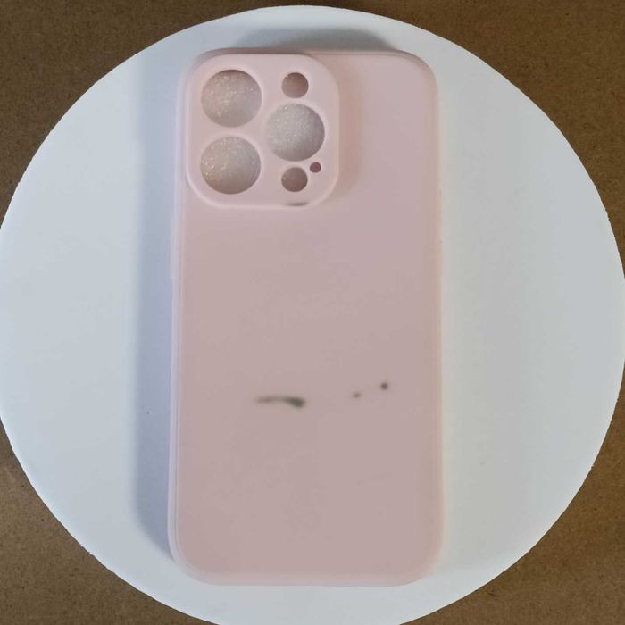 Z DEFEKTEM Silikonowe plecki etui MyGadget do iPhone 14 Pro różowy mat