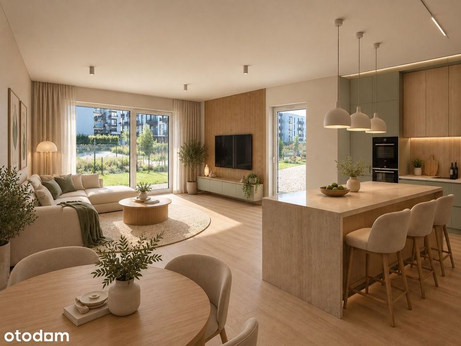 3 pokoje| Ogródek 150 m2 | 2 miejsca postojowe