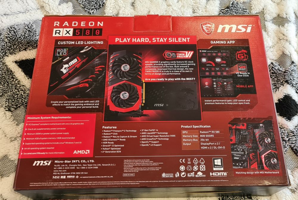 MSI Gaming X RX 580, 8Gb