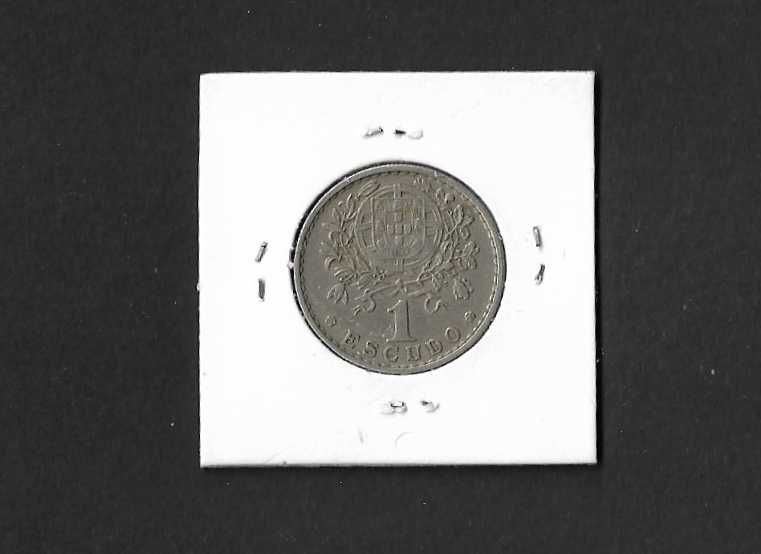 Moeda circulada 1 Escudo. Portugal 1964
