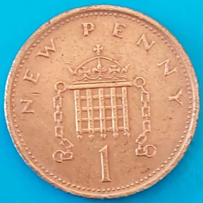 1 New Penny de 1981, Rainha Isabel II